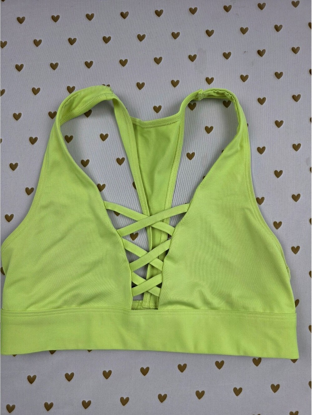 Victorias Secret Pink Active neon Small Bralette Bra Top Tank